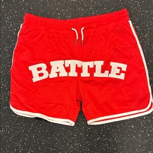 adidas Red Athletic Men's Shorts